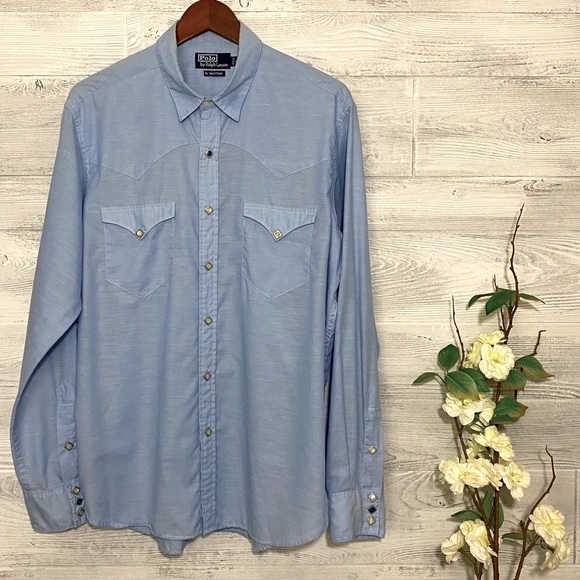 Polo Ralph Lauren Other - Vintage Ralph Lauren RL Western Pearl Snap Shirt